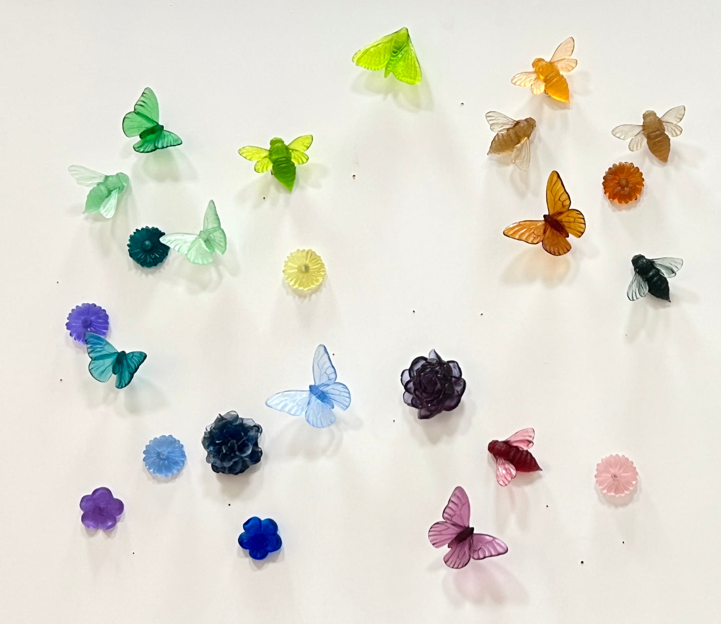 Dark Orange Red Monarch Glass Butterfly Artwork - Classic Large - by Luke Jacomb