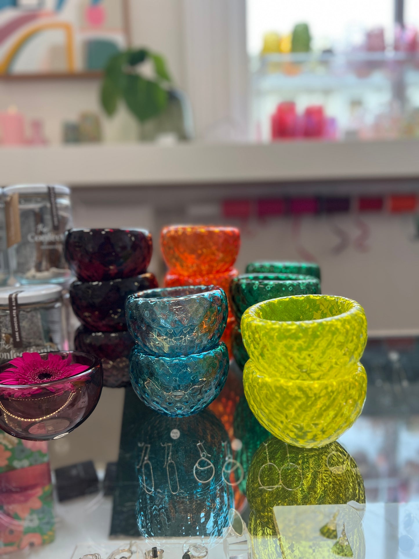 Textured Handblown Glass Mini "Fulvio" Bowl - Yellow