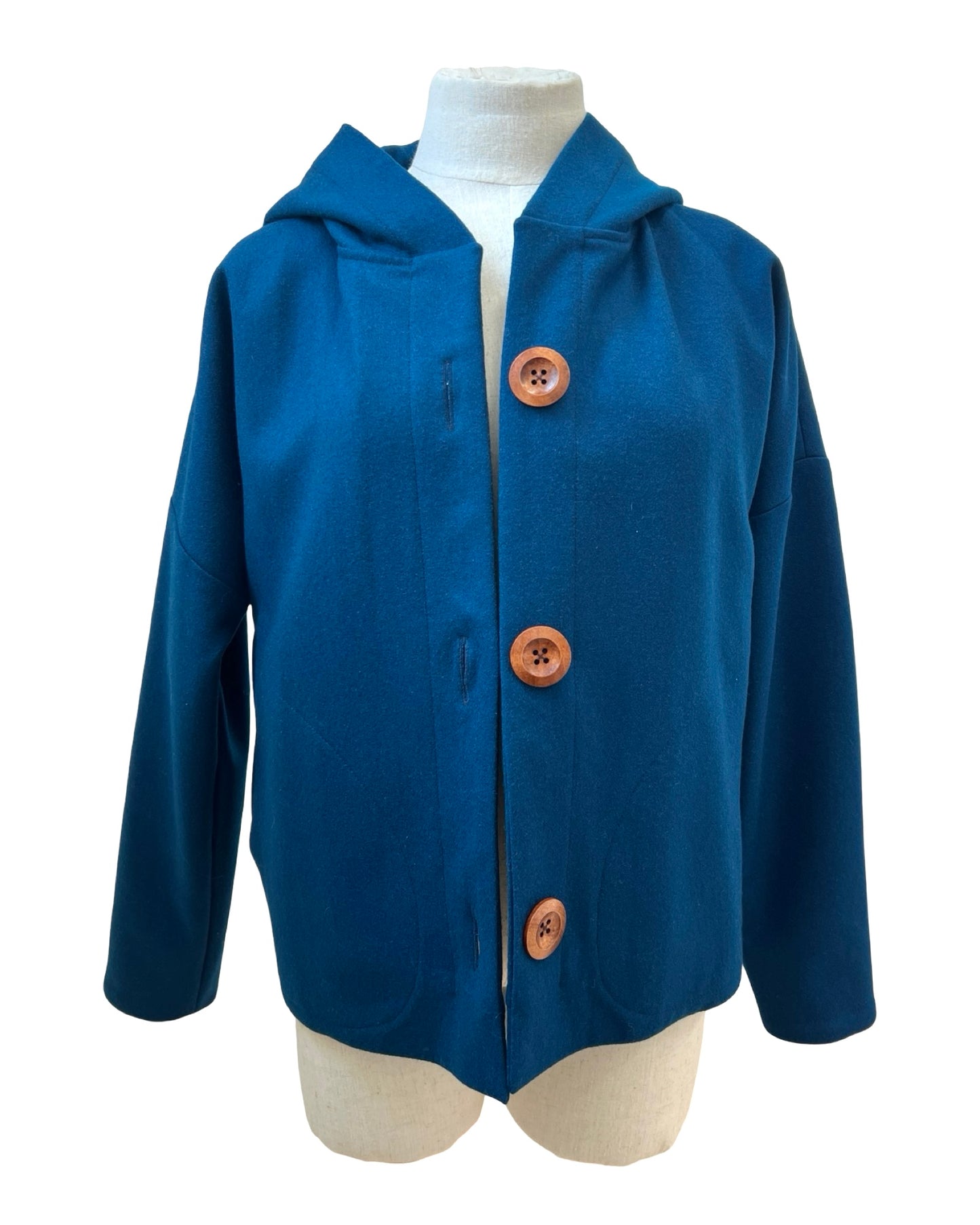 "Ava" Wool blend Jacket - Marine