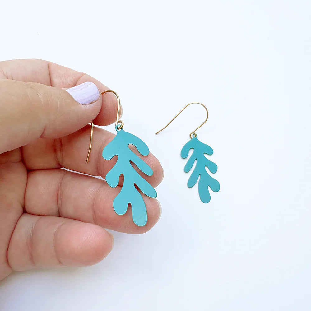 Mini Matisse Earrings - Teal