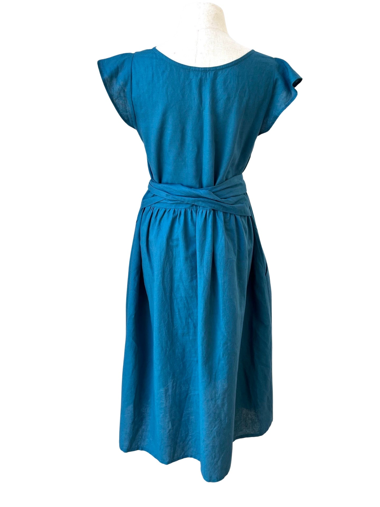 "Mollie" Dress - Marine Linen