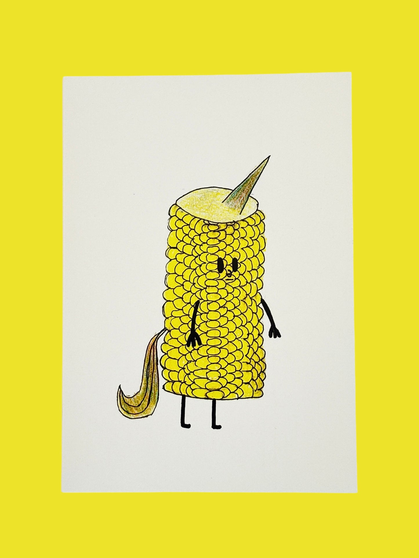 'Uni-Corn' - Illustrated Card by Jemimadidit