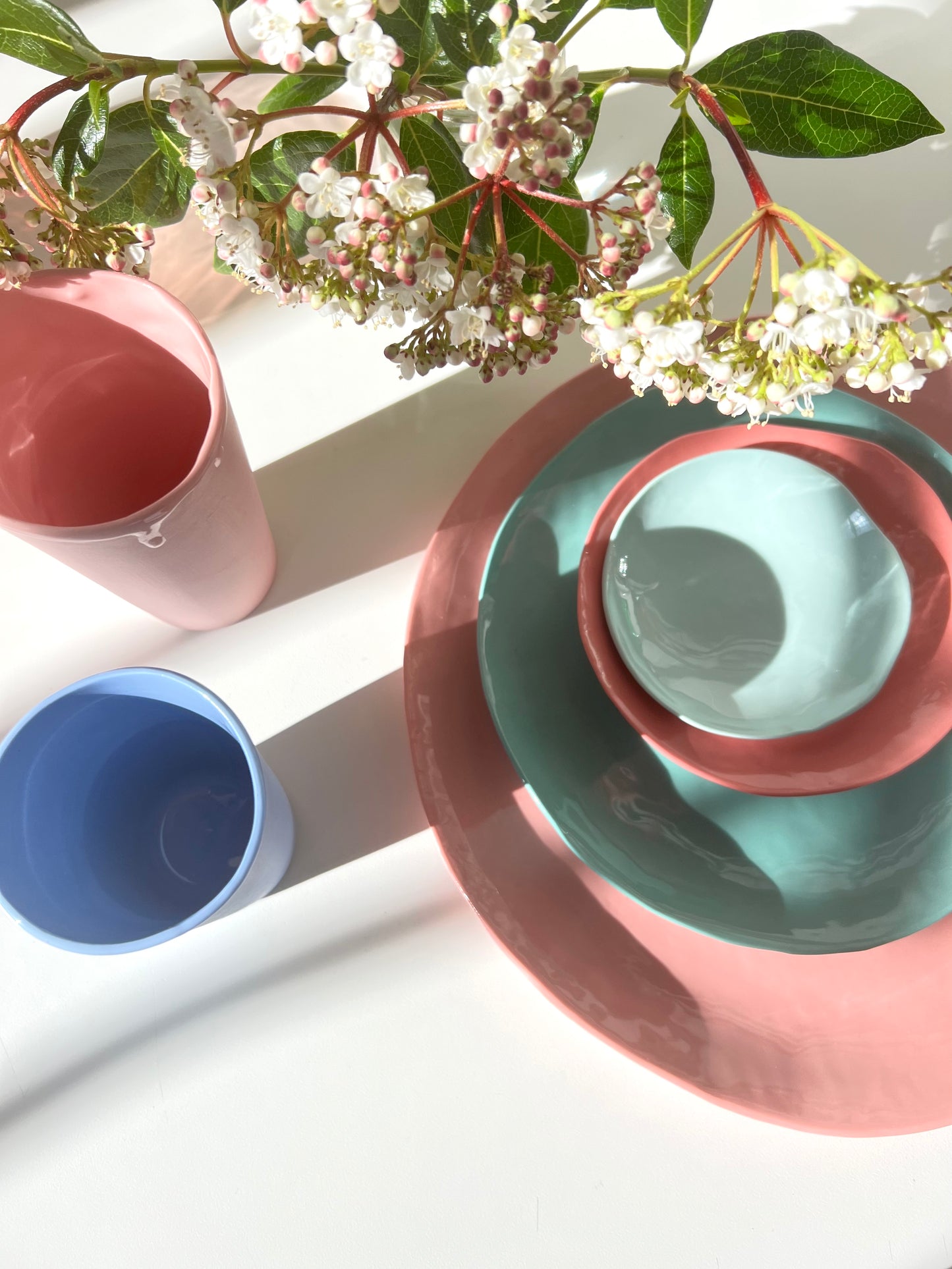 Aqua Bowl - One of a Kind Ceramic - 19-20cm