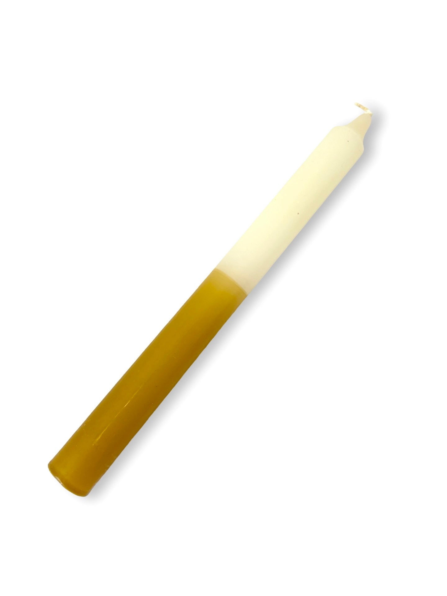 Ivory / Mustard Two-Toned Candle - 240mm