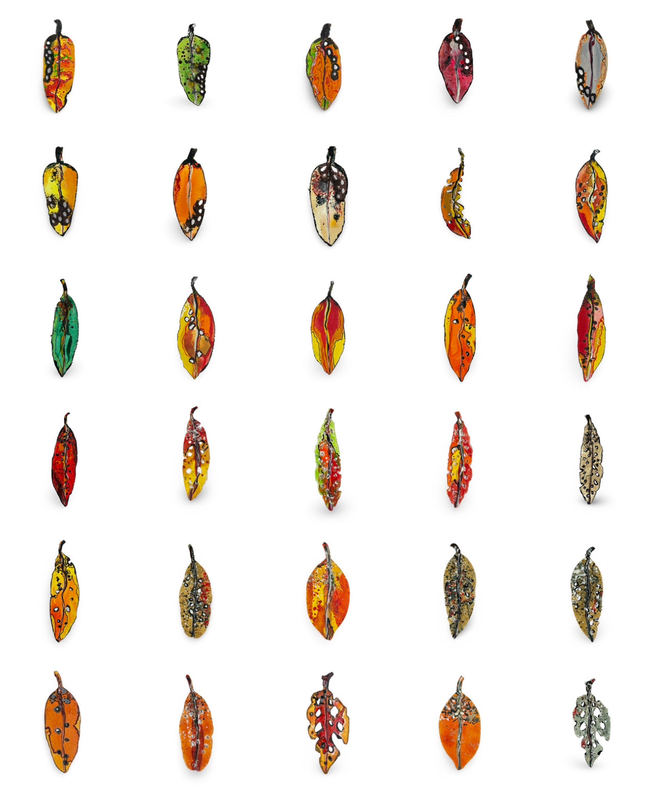Tiny Pohutukawa Leaf (22036)