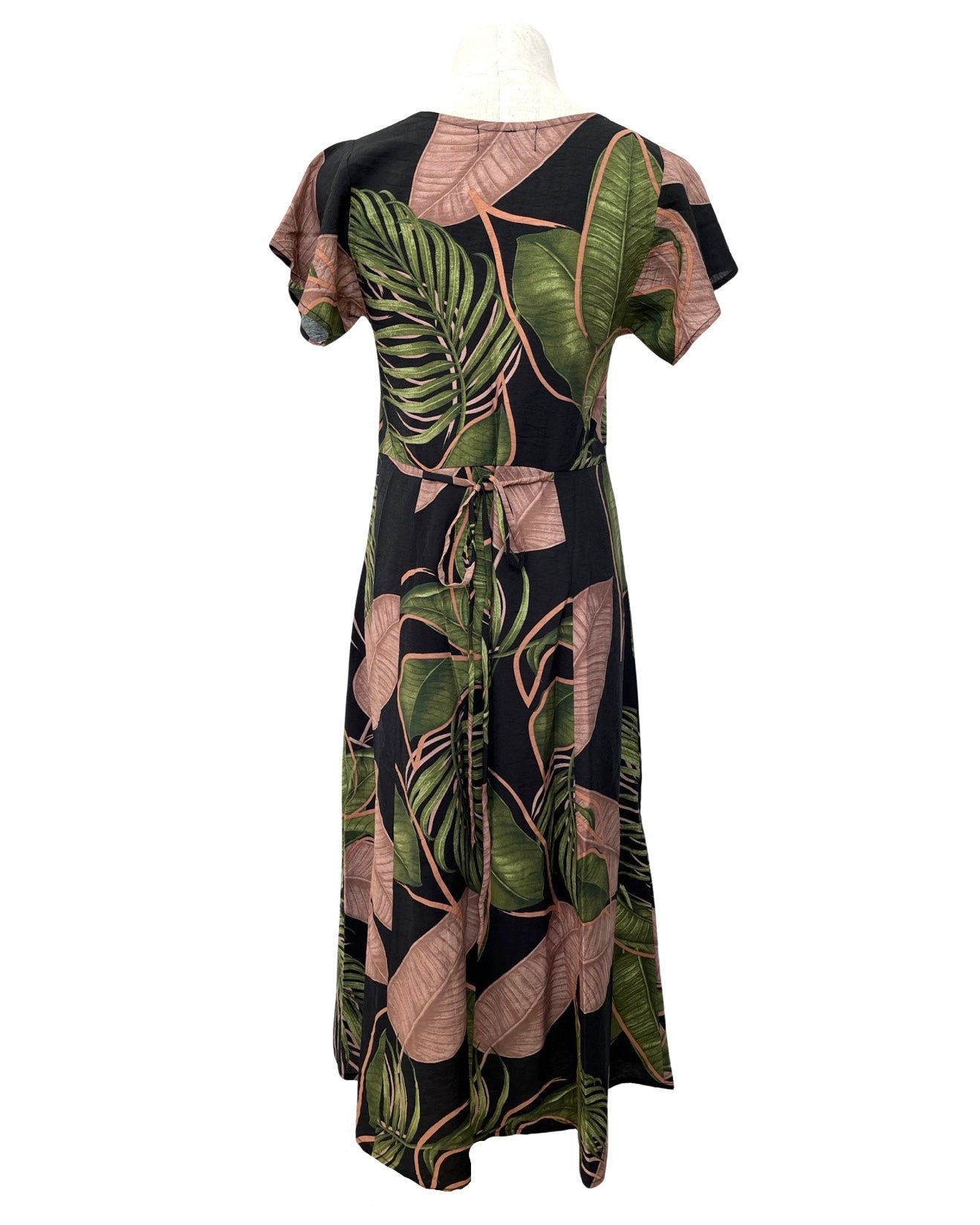 "Lucia" Dress - Green Leaves
