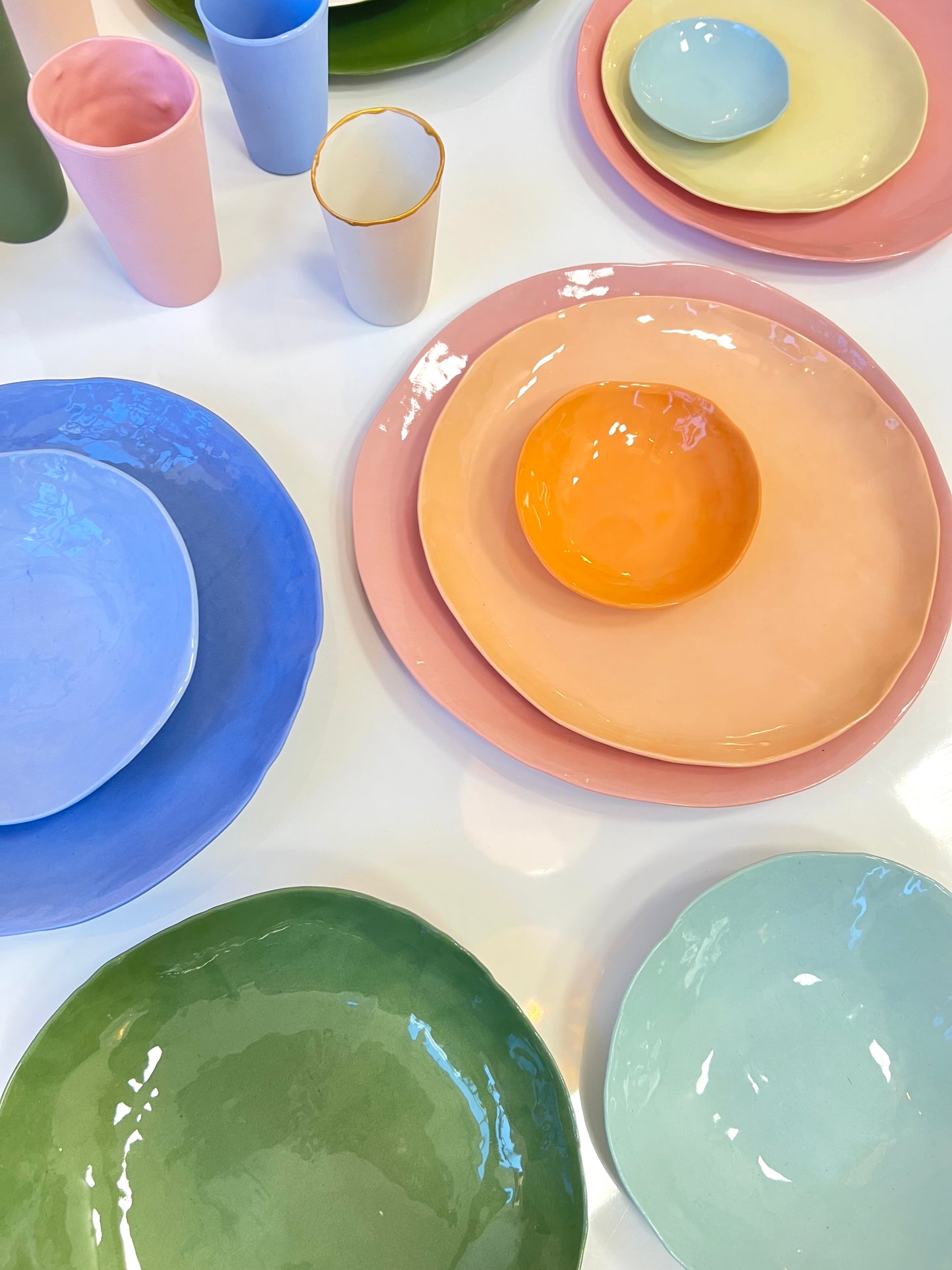 Aqua Bowl - One of a Kind Ceramic - 19-20cm