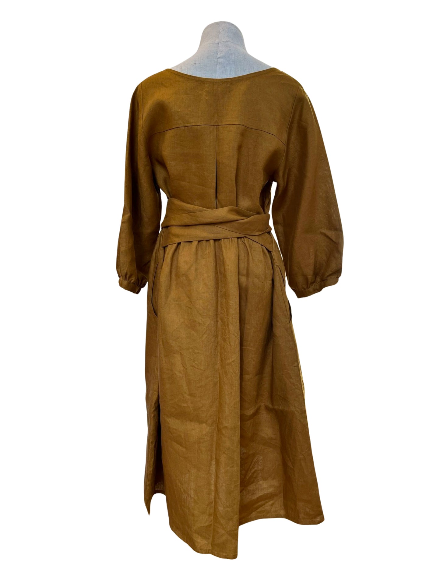 Long Sleeve Mollie Dress - Gold