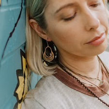 Mini Swinger Earrings in Silver
