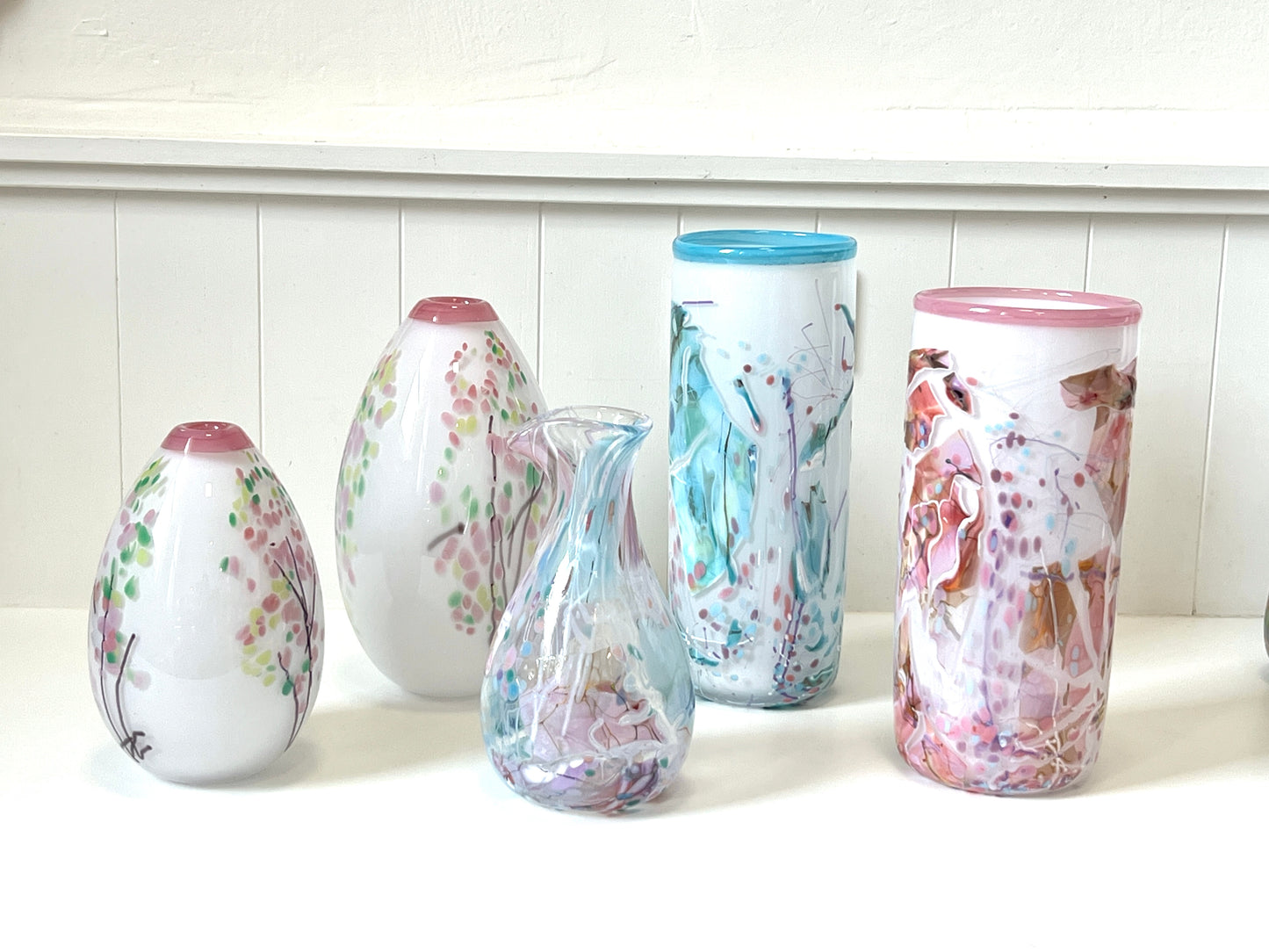 Handblown Glass Carafe - Pastel Shard (22673)