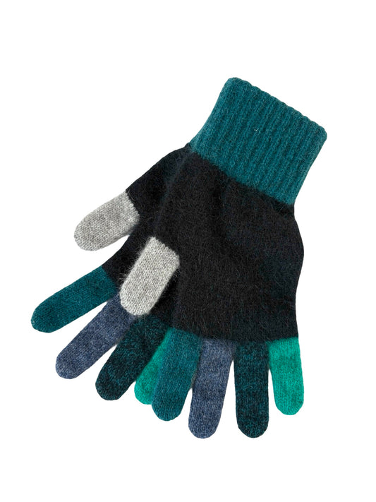 Tempo Possum Merino Gloves - Greens