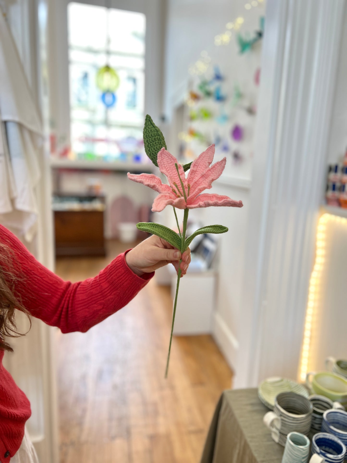 Crocheted Lily - Pink