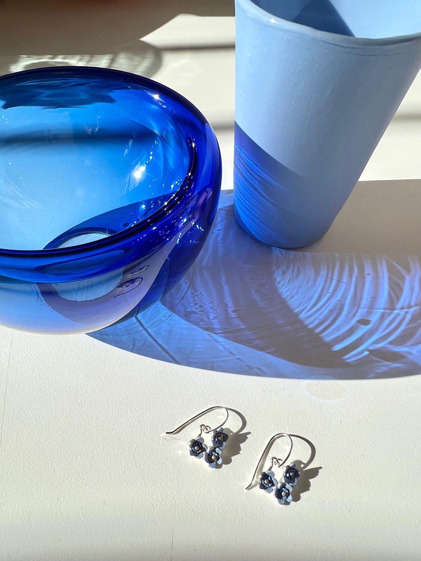 Handblown Glass Mini "Fulvio" Bowl - Cobolt