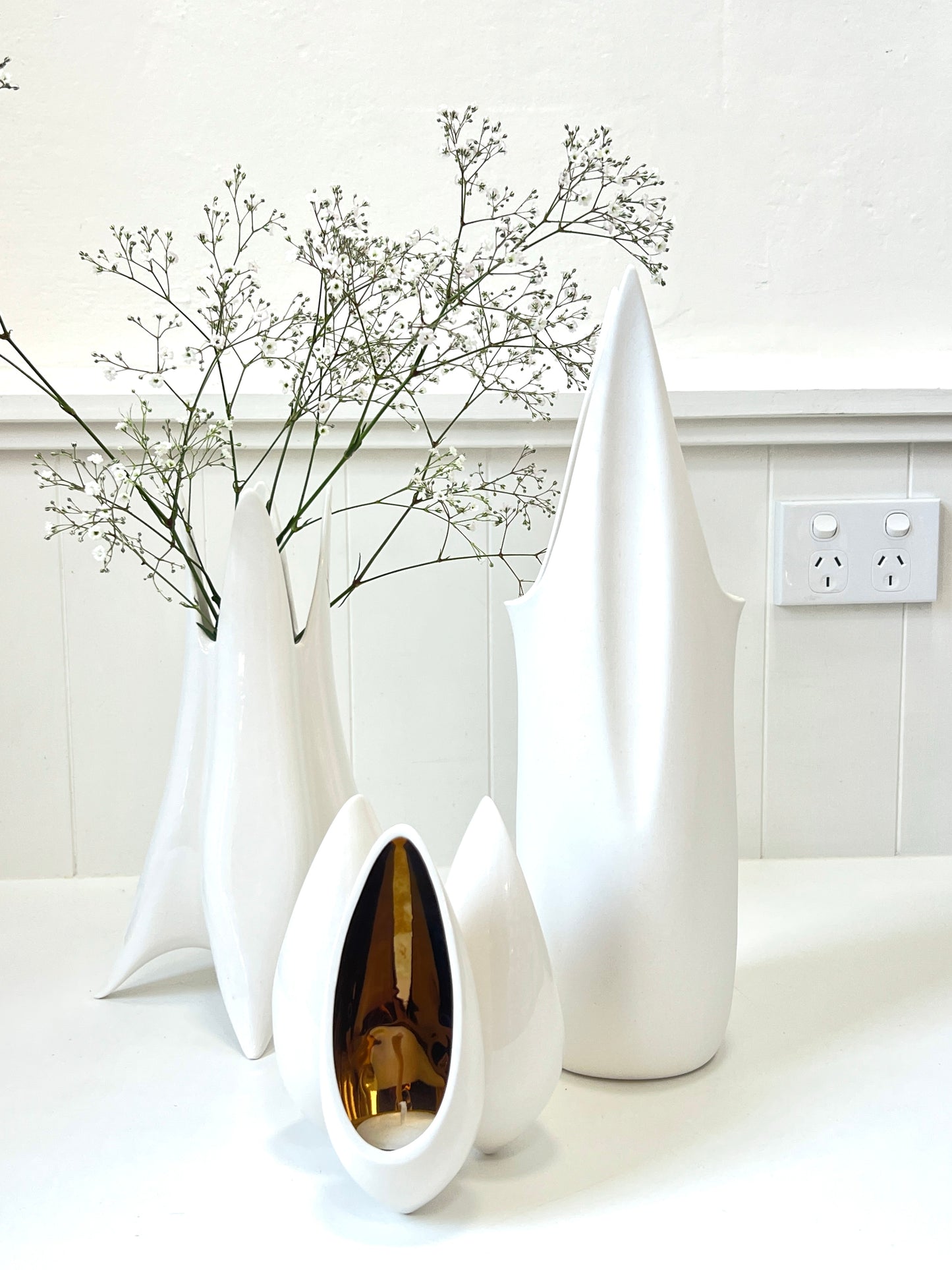 Wing Water Vessel - Gloss White