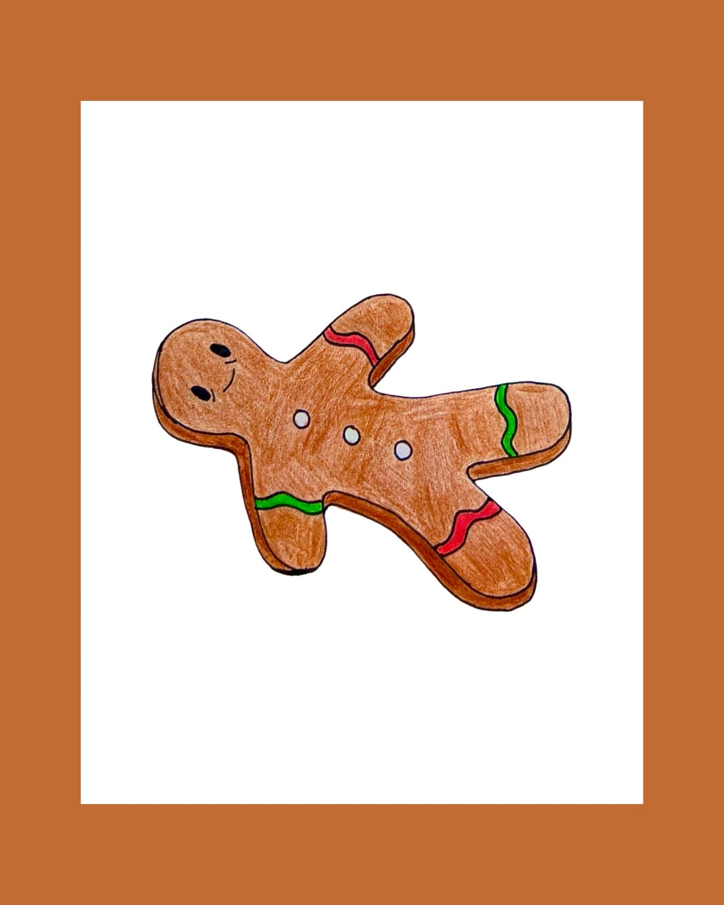 'Flat Out' - Christmas Card illustrated by Jemimadidit