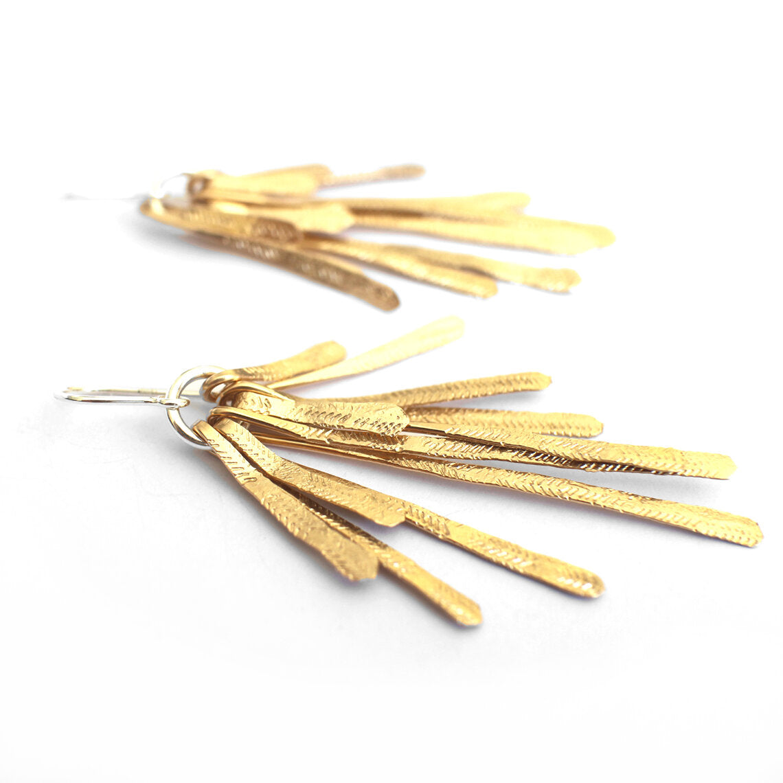 Flutter Statement Earrings - Gold