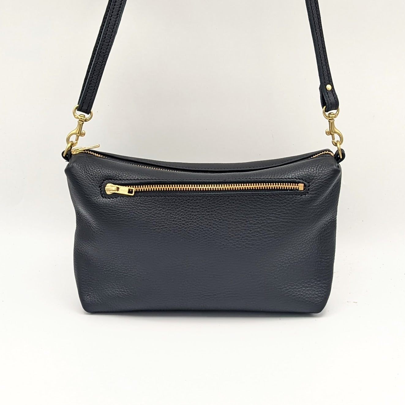 Straight Top Pouch - Black with Prickly Pals Lining