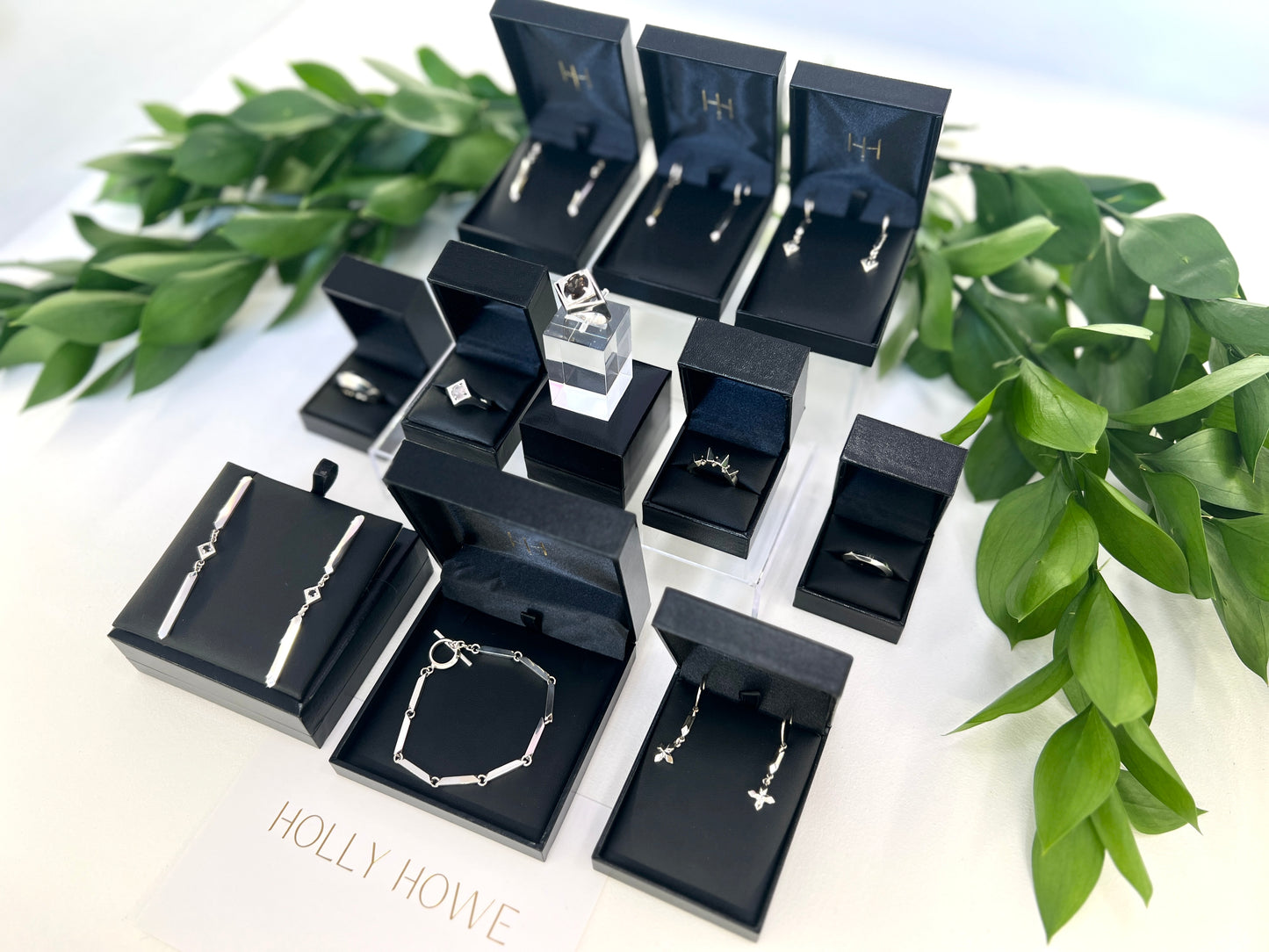Pillar And Stone Hoop Earrings by Holly Howe
