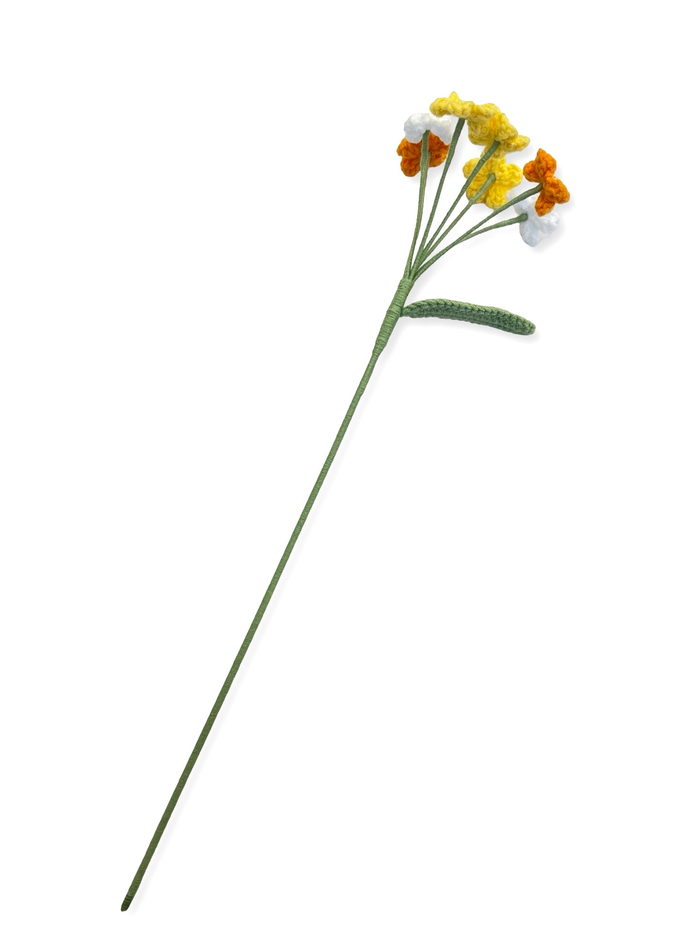 Crocheted Forget Me Not - Yellows