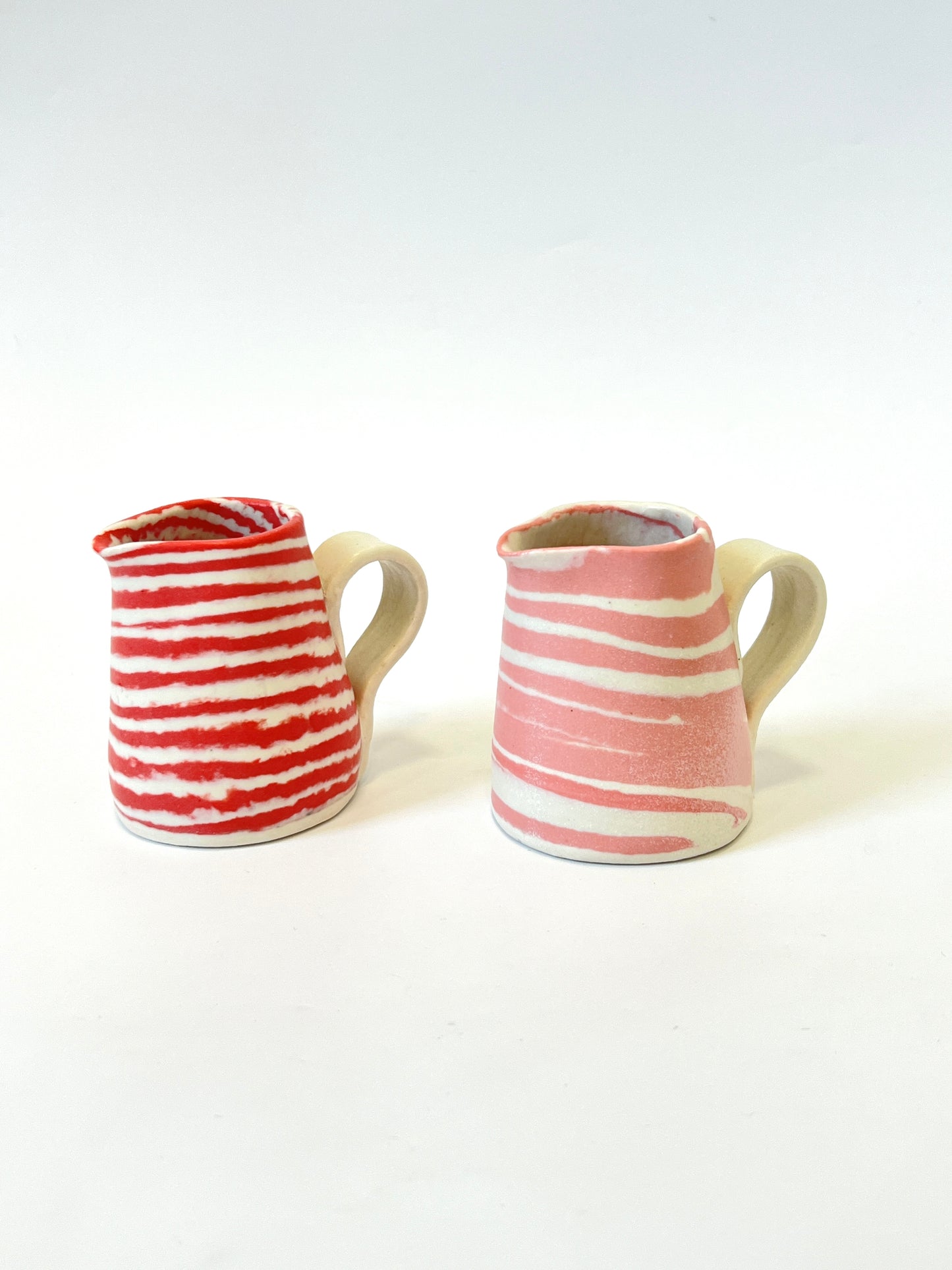 Ceramic Nerikomi Jug - Small - Red