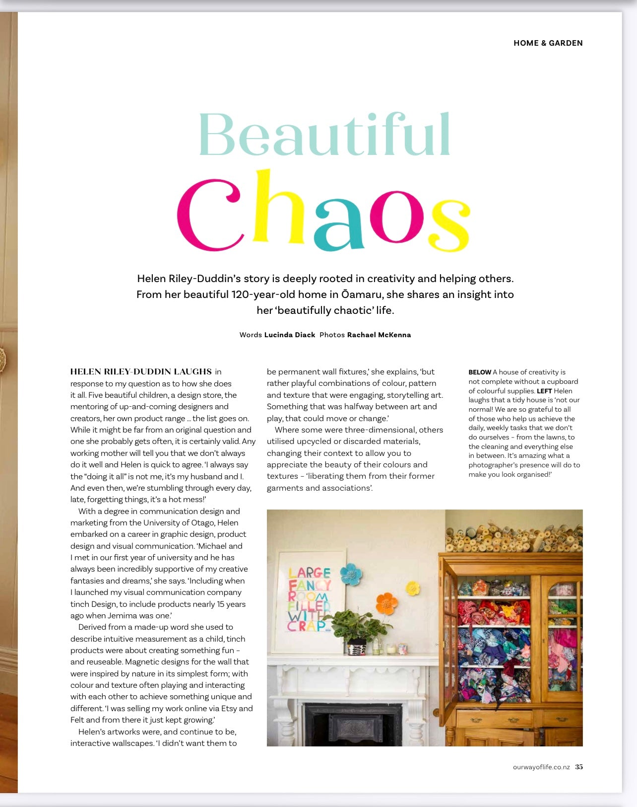 NZ Life & Leisure Issue 119 - featuring Helen & Inc Design Store