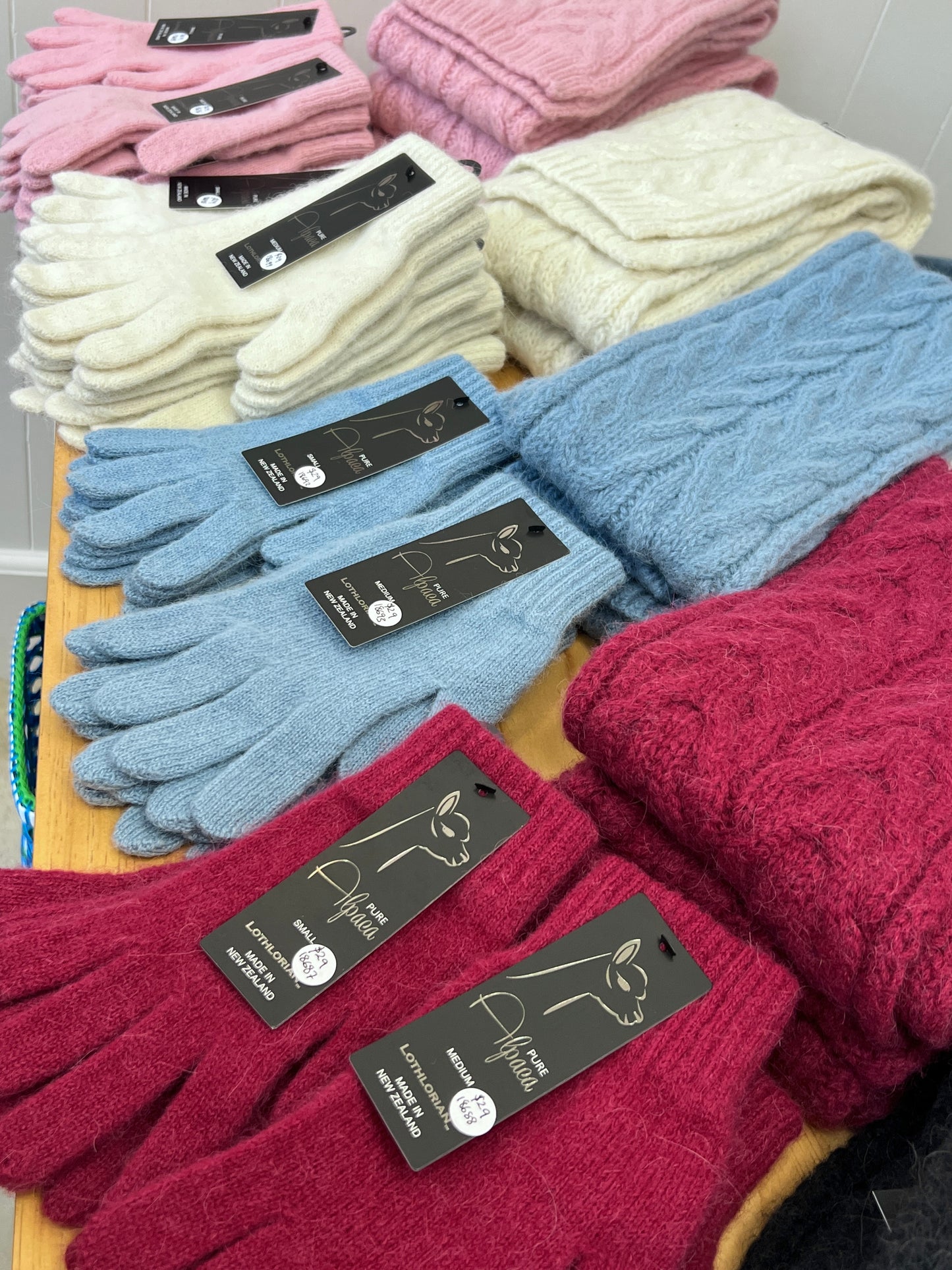 Alpaca Wool Gloves - Mist
