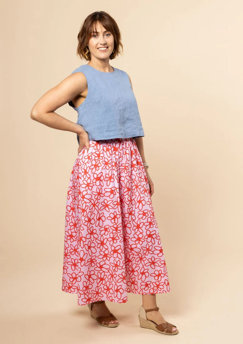 Skirt - Bloom Scarlet