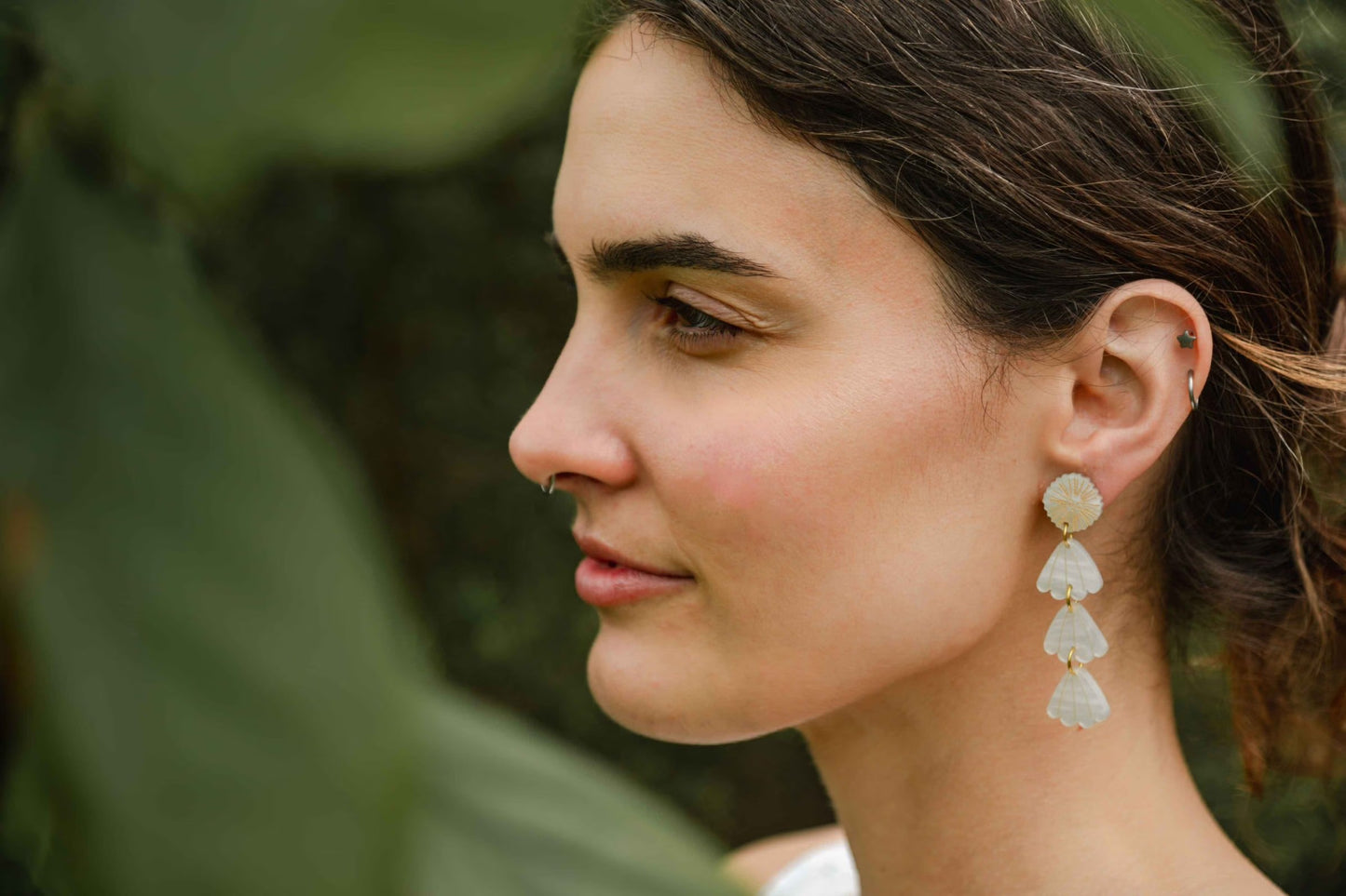 Sunbeam Earrings - Pearl