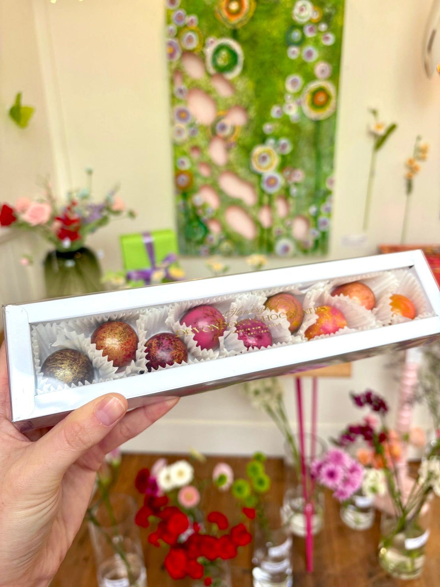 Spring Chocolate Selection - 9 Assorted Handmade Chocs