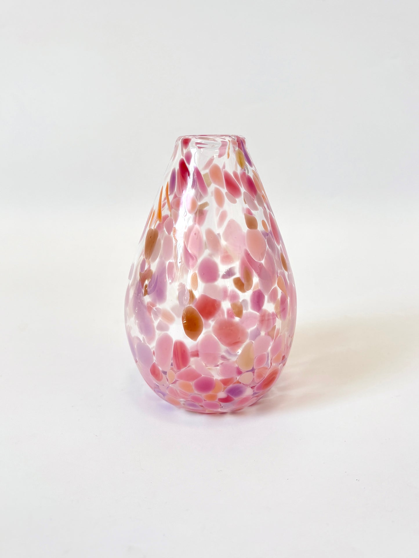 Handblown Glass Diffuser Vase - Coral