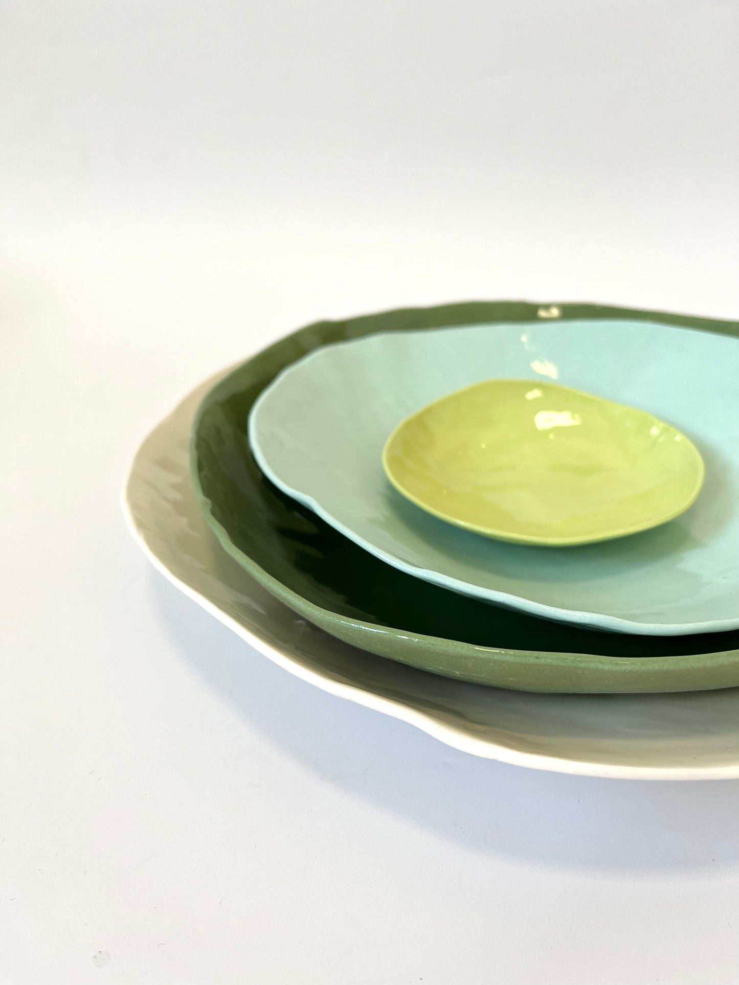 Aqua Bowl - One of a Kind Ceramic - 19-20cm