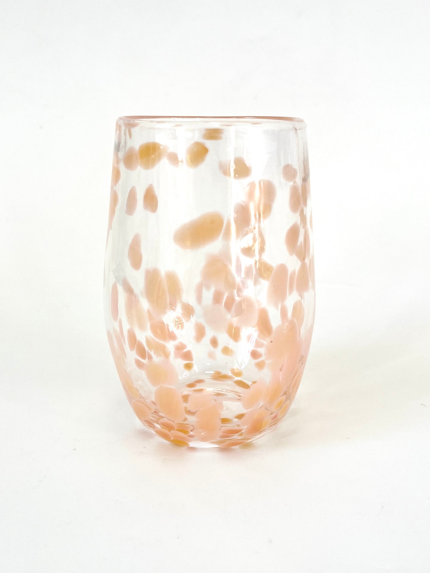 Handblown Glass Tumbler - Flamingo