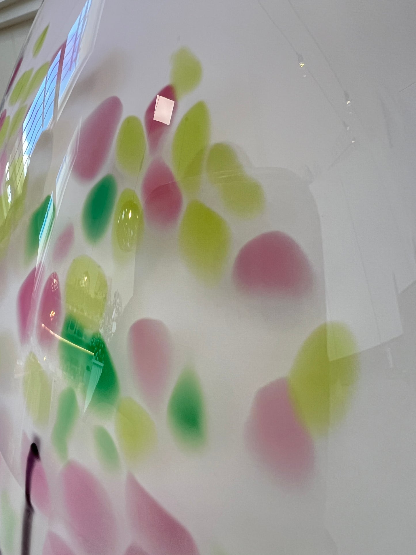 Statement Cherry Blossom Handblown Glass Teardrop Vase - Small (22676)