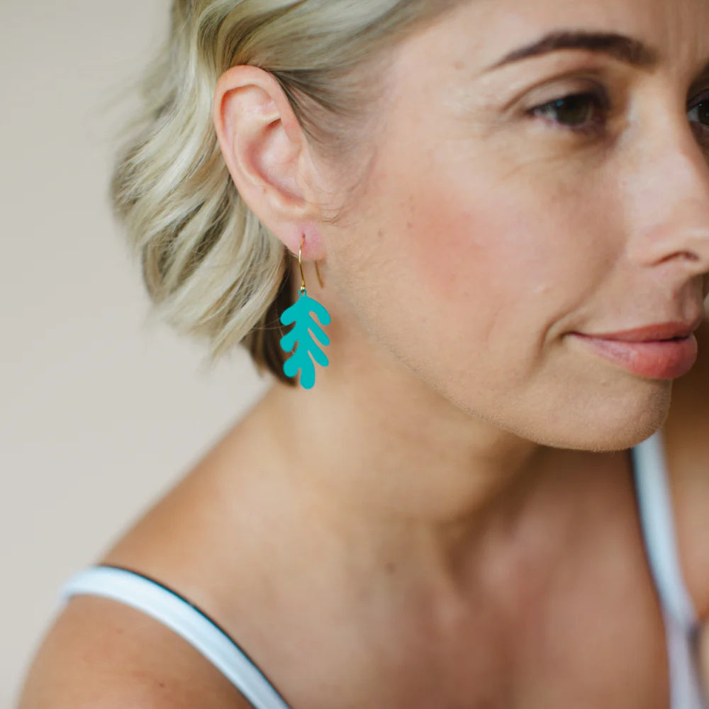 Mini Matisse Earrings - Teal