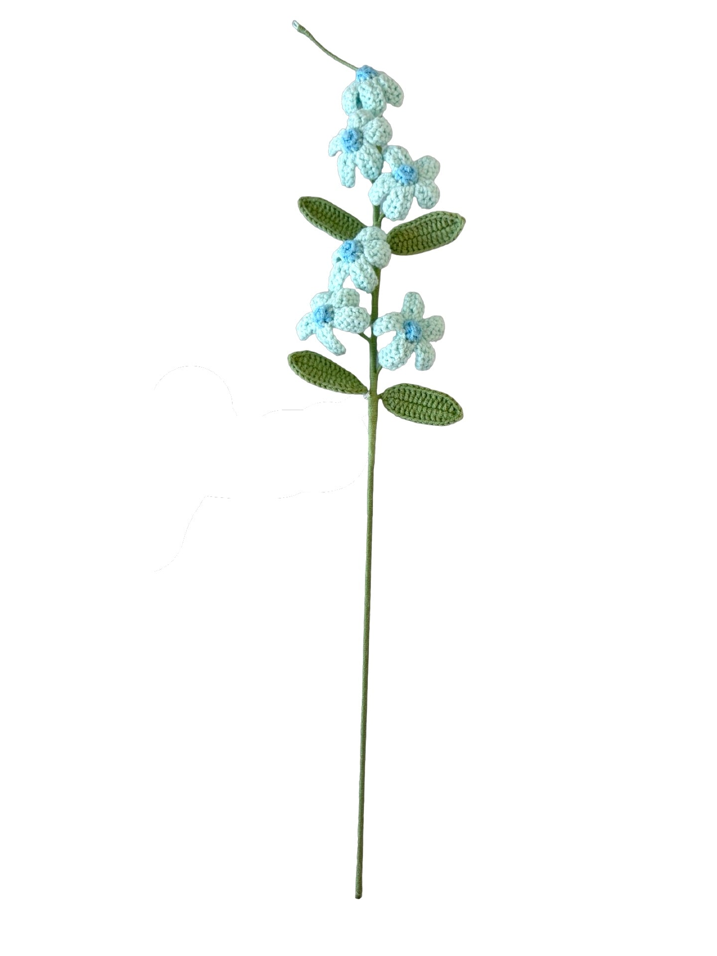 Crocheted Plumbago Flower - Blue