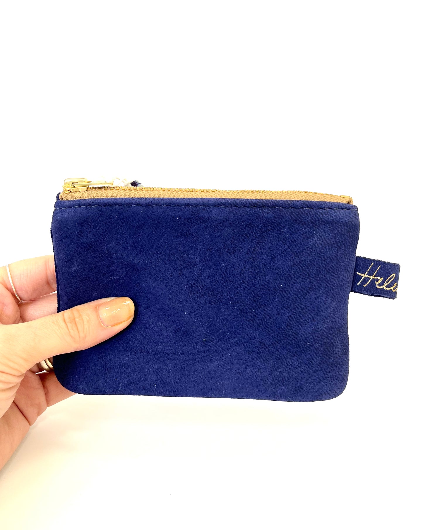 Coin Purse - 12cm - Ink Suede