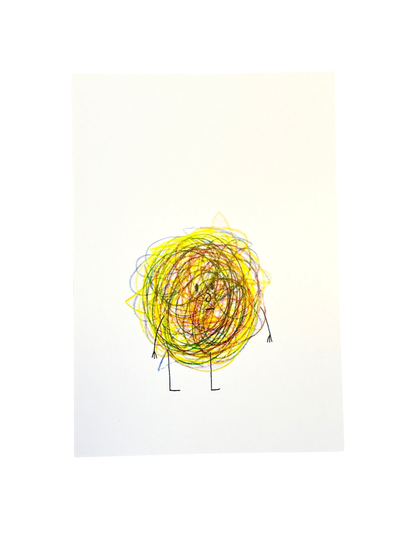 Deliberate Scribble - Illustrated Card by Jemimadidit