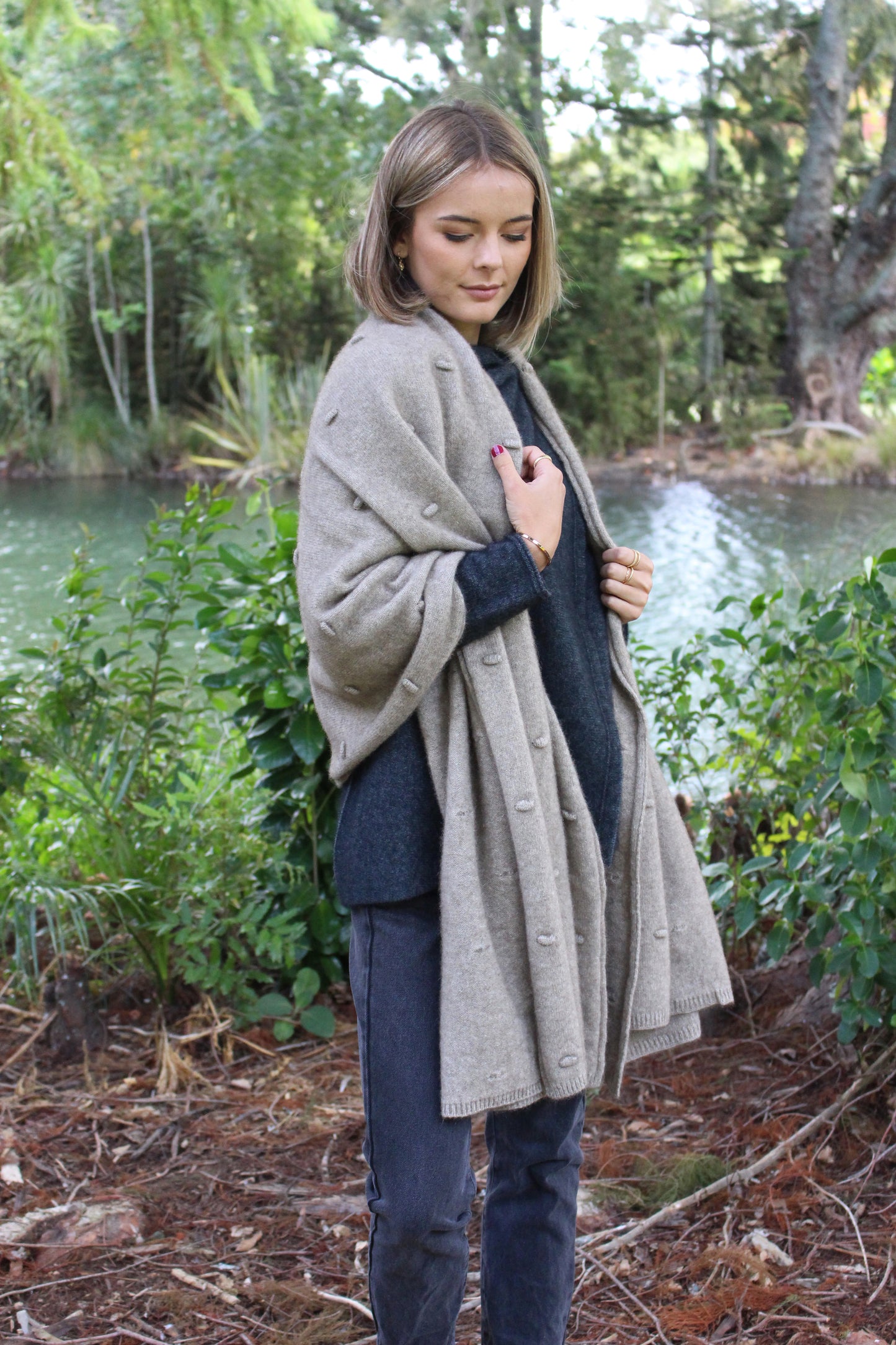 Possum Merino Bobble Wrap - Natural