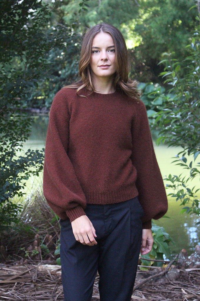 Cirrus Possum Merino Jumper - Russet