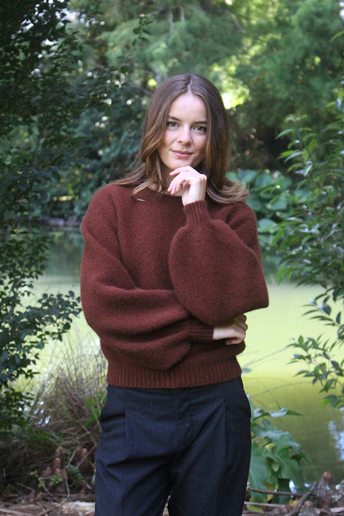Cirrus Possum Merino Jumper - Russet