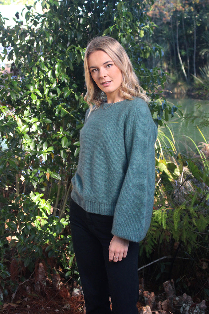Cirrus Possum Merino Jumper - Sage