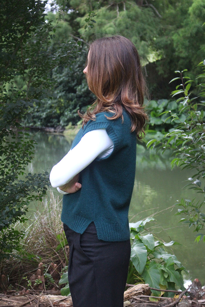 Serene Possum Merino Vest - Tasman