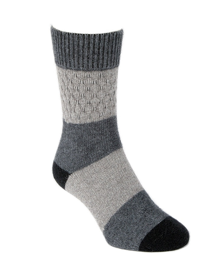 Gecko Possum Merino Socks - Silver