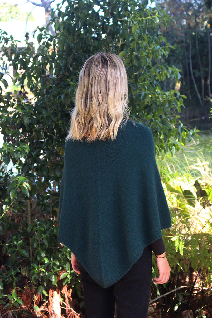 Possum Merino Poncho - Tasman