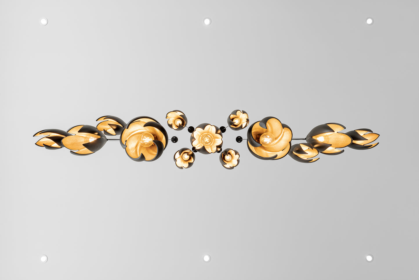 Twist Pendant - White with Copper Lustre