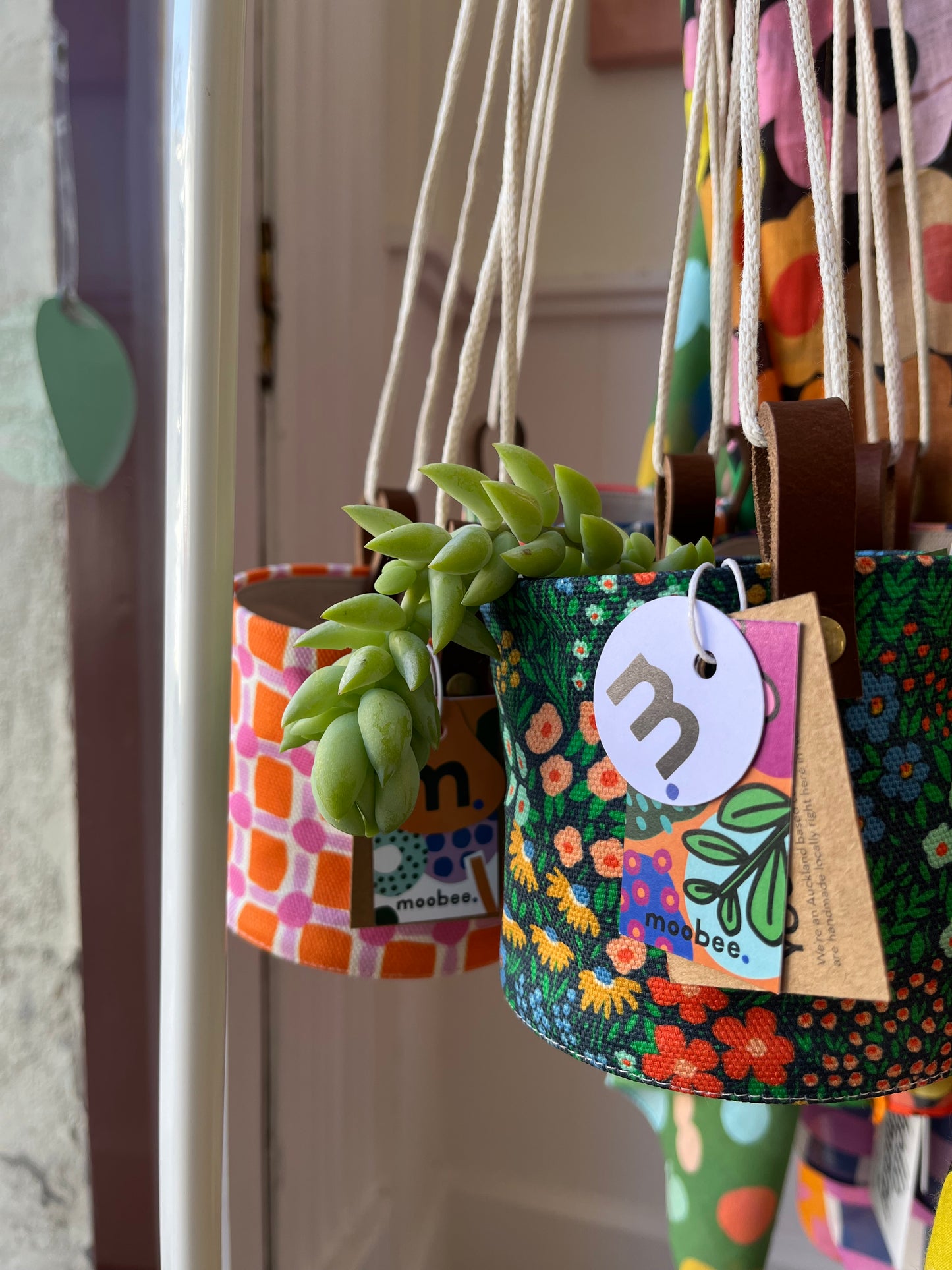 Hanging Canvas Planter - Picnic