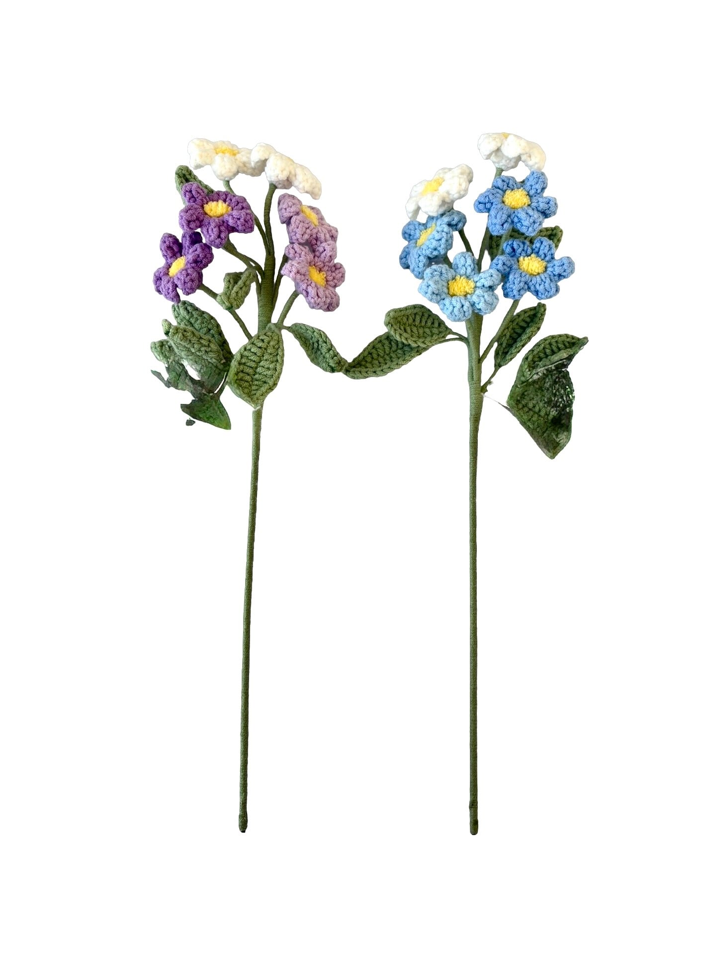 Crocheted Azalea - Blue