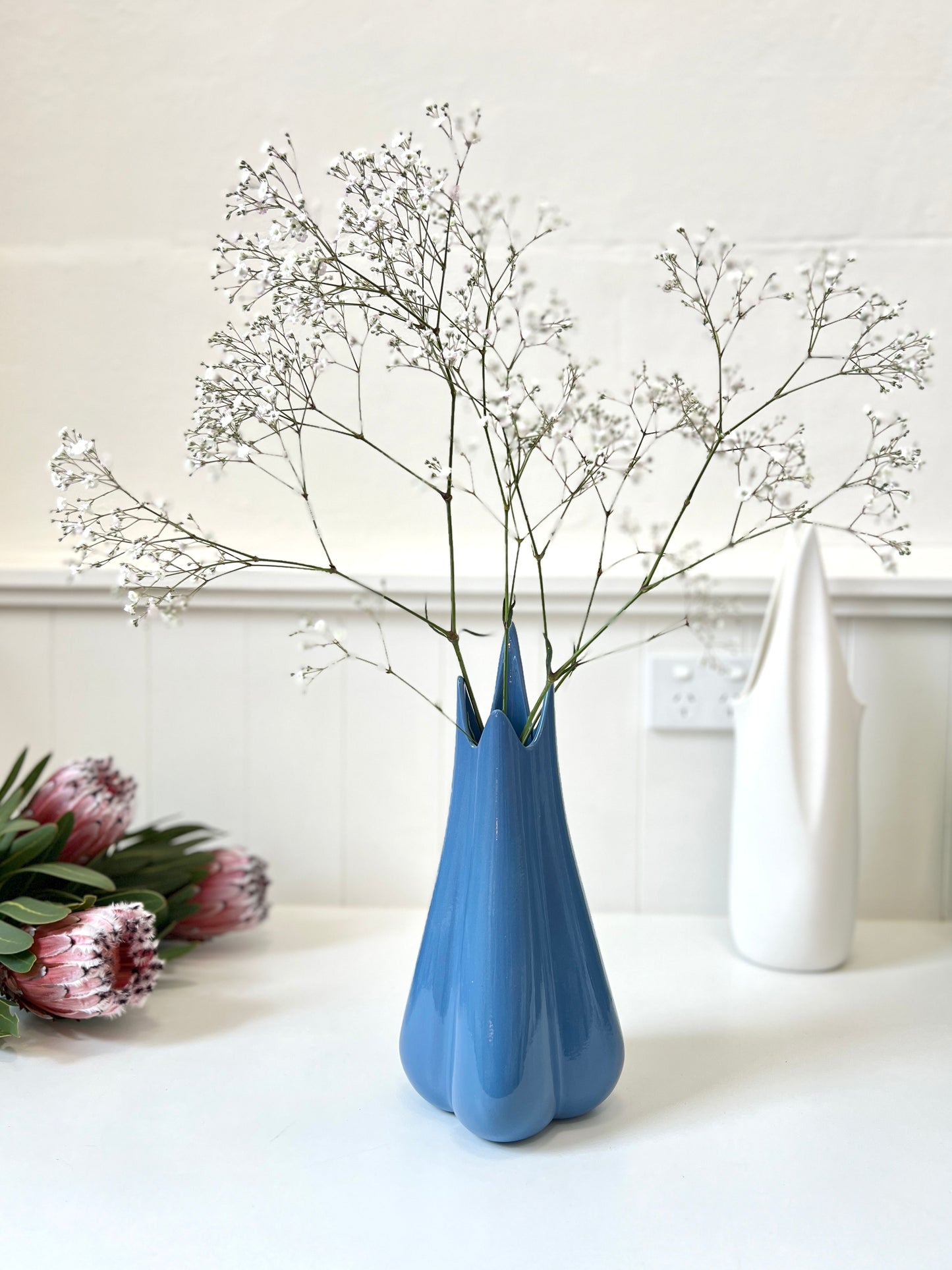 Lilium Vase - Glossy French Blue