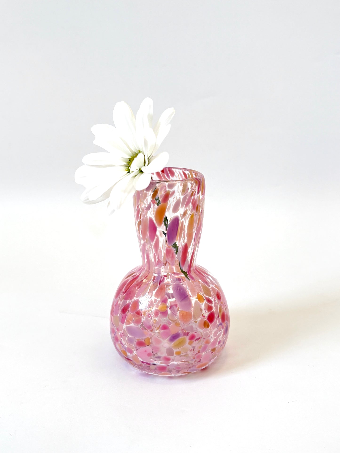 Handblown Glass Diffuser Vase - Coral