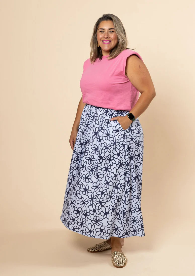 Skirt - Bloom Blue